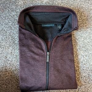 Men's Medium Burgundy Perry Ellis Zip Jacket